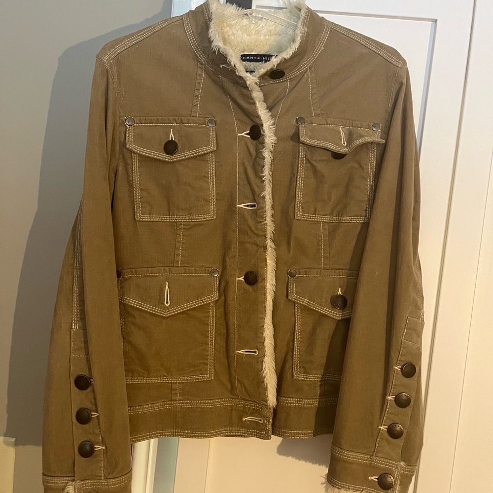 Tommy Hilfiger Corduroy type jacket.